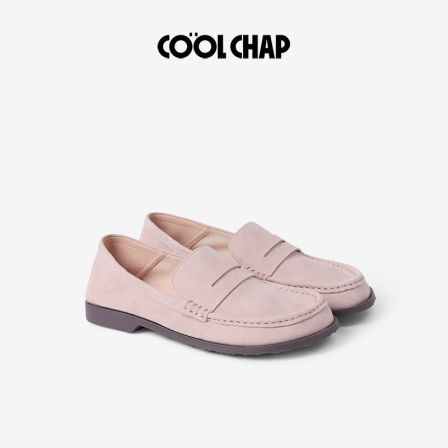 Coolchap秋冬2025新款独白系列蛋卷乐福鞋女款英伦风真皮软底拖鞋
