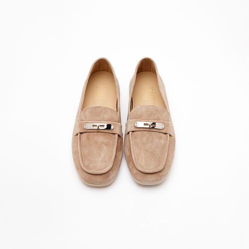 TXT【韩范豆鞋】时尚百搭软底轻便羊猄 新款一脚蹬懒人时尚乐福鞋主图