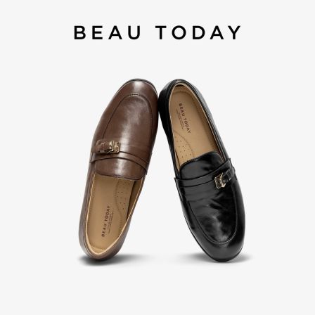 BeauToday【羊皮】复古轻奢乐福鞋子女款2026新款英伦风防磨小皮鞋