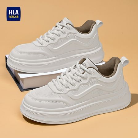 海澜之家男鞋冬季爆款潮牌休闲小白板鞋男士百搭春秋运动白色潮鞋