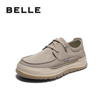 百丽轻薄透气布鞋男鞋2025夏季新款舒适一脚蹬休闲爸爸鞋A1904BM5