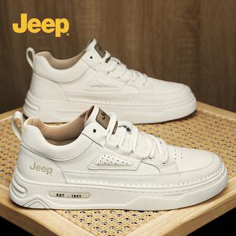 Jeep吉普男鞋休闲板鞋2026春季新款个性时尚百搭软底防滑运动潮鞋主图