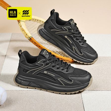 HLA/海澜之家男鞋2026春季新款男士厚底增高运动鞋耐磨透气休闲鞋