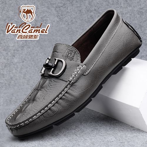 VANCAMEL/西域骆驼男士豆豆鞋真皮时尚驾车鞋韩版休闲皮鞋软底潮主图