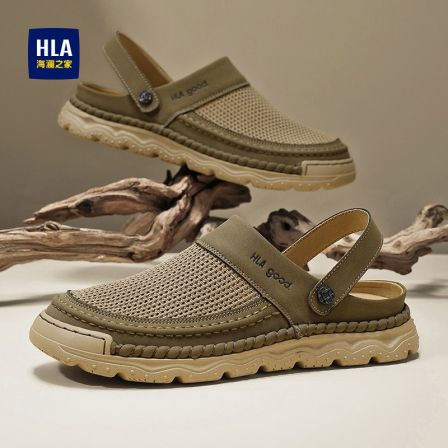 HLA/海澜之家男鞋新款秋季时尚户外凉鞋防滑溯溪鞋百搭两穿凉拖鞋