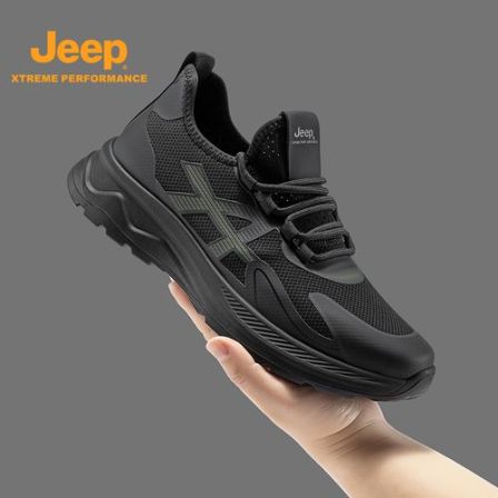 Jeep吉普男鞋2026春季新款透气舒适网面鞋户外徒步耐磨时尚休闲鞋