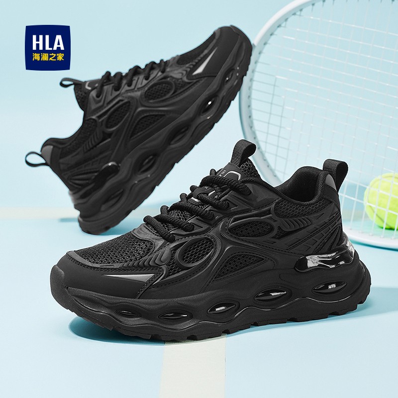 HLA/海澜之家男鞋新款秋季时尚潮流厚底爆米花运动鞋百搭休闲增高主图