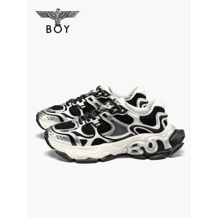 【星环】BOYLONDON仿金属元素拼色男女休闲鞋2026春夏新款N79002