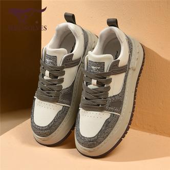 七匹狼正品男鞋春季潮流百搭运动休闲板鞋男士厚底增高时尚潮鞋