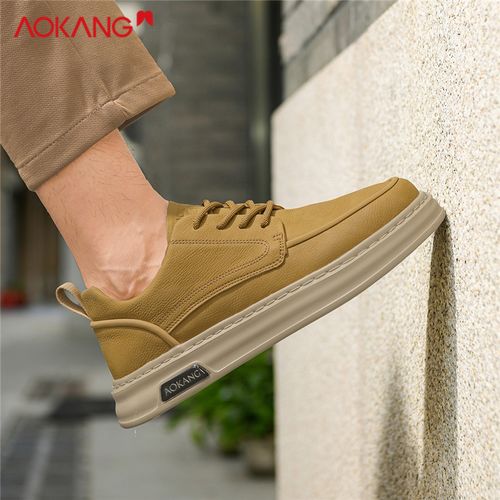 Aokang/奥康2026冬季防水休闲男士运动百搭增高潮流男鞋低帮板鞋主图