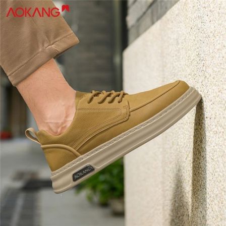 Aokang/奥康2026冬季防水休闲男士运动百搭增高潮流男鞋低帮板鞋