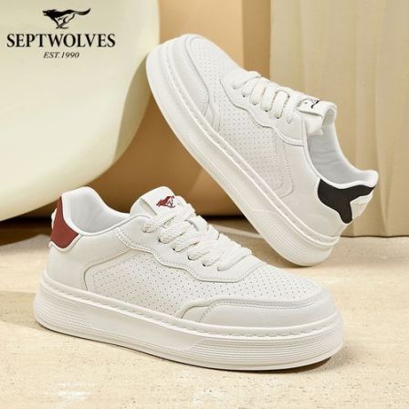 七匹狼春季男鞋板鞋运动休闲鞋素面圆头休闲板鞋秋季男士学生夏季