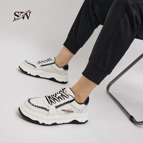 （绅士风度）男士真皮休闲板鞋潮流时尚运动鞋四季低帮百搭潮鞋主图