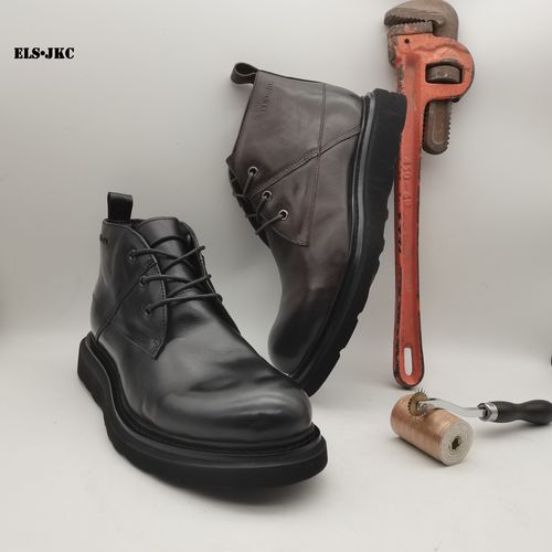 ELS•JKC品牌，男士俄款马臀皮切尔西靴主图