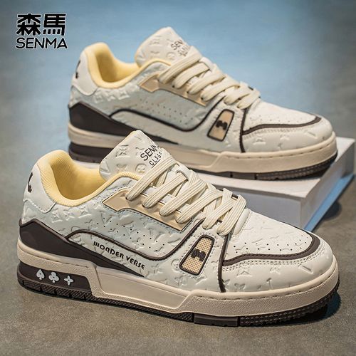 森马男鞋2026低帮新款时尚潮流白百搭运动板鞋户外软底防滑休闲鞋主图