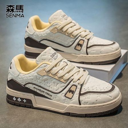森马男鞋2026低帮新款时尚潮流白百搭运动板鞋户外软底防滑休闲鞋
