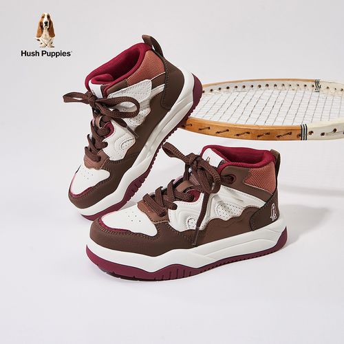 【高帮护踝】2026耐脏运动板鞋暇步士童鞋男女中大童防滑休闲小白鞋主图