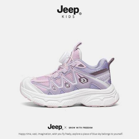 jeep童鞋儿童运动鞋女童2026春季新款防滑跑步鞋男童透气老爹鞋子
