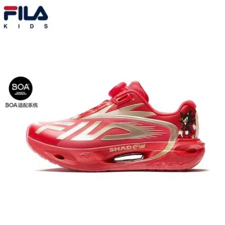 FILA斐乐儿童鞋春季新款男大童旋钮运动鞋超跑6跑步鞋K15B612109F
