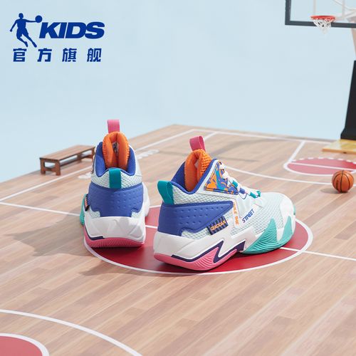 【凌动科技 篮球鞋】乔丹儿童篮球鞋夏季透气网面减震实战篮球鞋主图