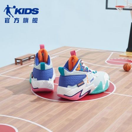 【凌动科技 篮球鞋】乔丹儿童篮球鞋夏季透气网面减震实战篮球鞋