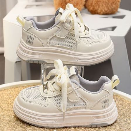 蜡比小星儿童板鞋网鞋2026夏季新款单网童鞋中大童休闲软底运动鞋