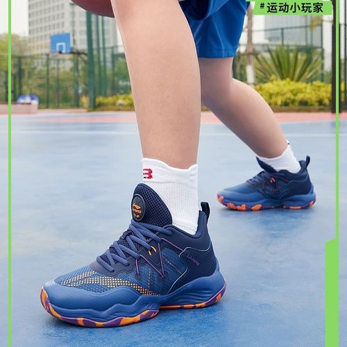 小玩家专业实战篮球鞋综训鞋男童新款四季减震低帮运动鞋主图