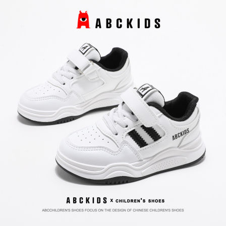 abckids童鞋儿童小白鞋2026春季新款板鞋男孩白色运动鞋男童鞋子