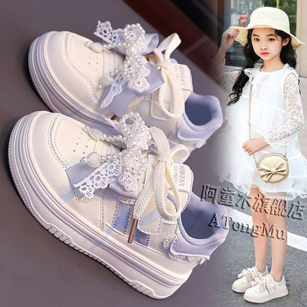 阿童木女童鞋子小白鞋2026新款春季休闲软底儿童运动板鞋女孩百搭