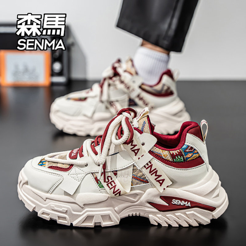 森马女鞋春季2026新款网红超火厚底运动鞋初中生爆款百搭老爹潮鞋主图