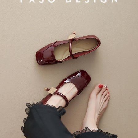 羊皮【方巷大叔】2026春季新款玛丽珍鞋方头金属一字扣复古单鞋女