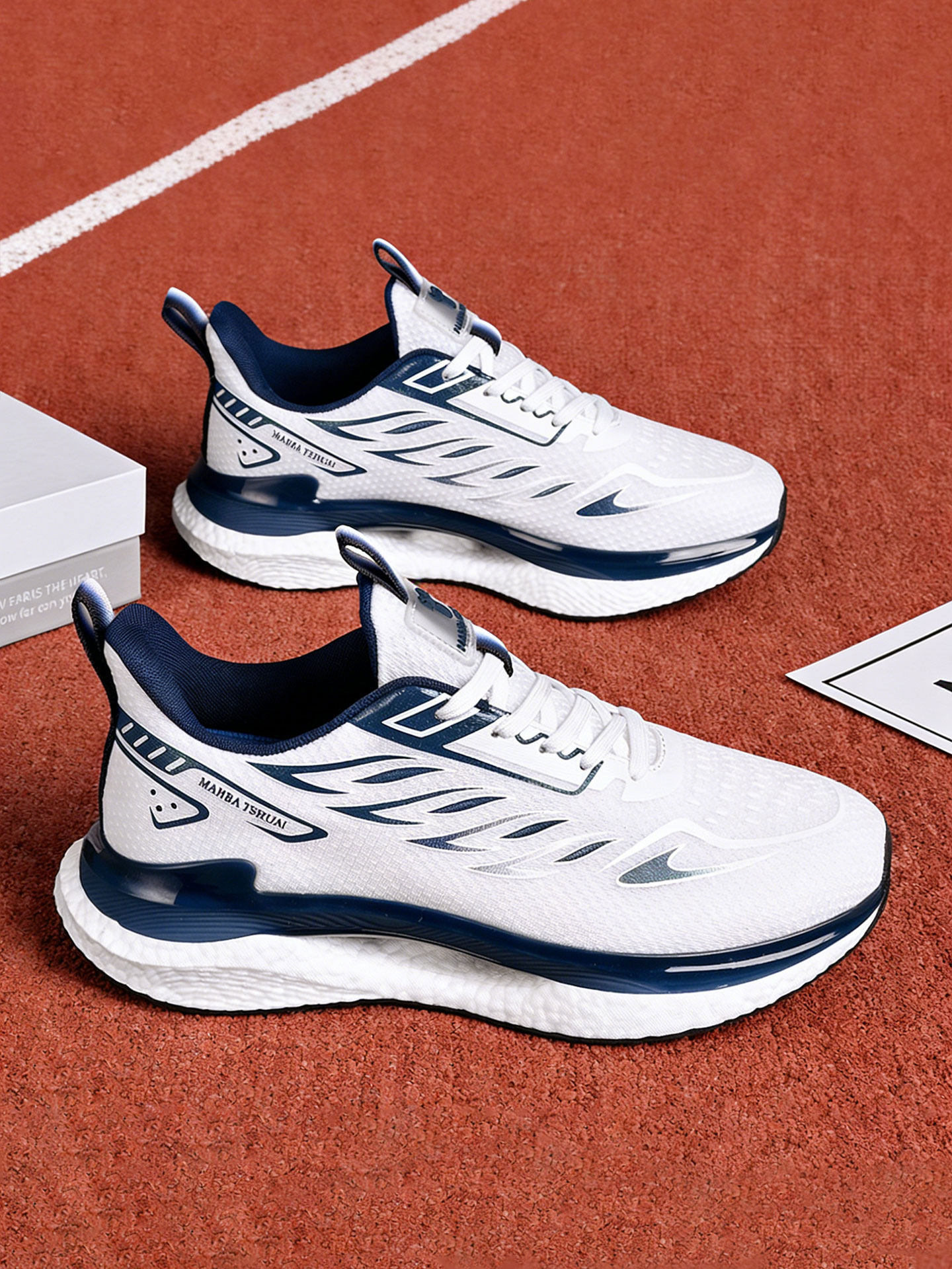 男鞋2026新款男青少年透气网面运动鞋防臭初中生防滑超轻体考跑鞋主图