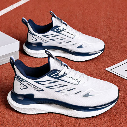 男鞋2026新款男青少年透气网面运动鞋防臭初中生防滑超轻体考跑鞋