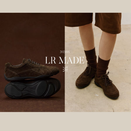 LR MADE 26SS 流线设计 植鞣/ 翻毛牛皮 内里羊皮 运动赛车皮鞋