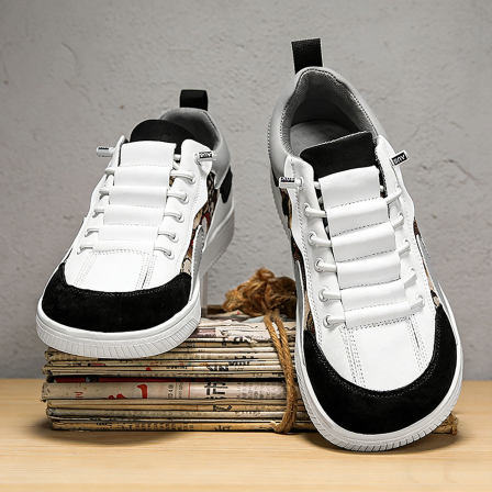 男鞋不挤脚宽头板鞋防滑平底舒适赛车鞋男士不系带加宽休闲大头鞋