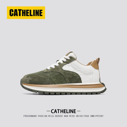 [个性魅力]美国CAT.HELINE老爹鞋男款春季厚底高级感运动阿甘男鞋