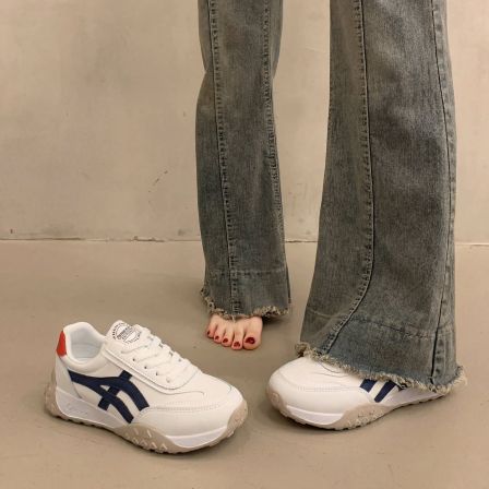 厚底德训鞋女2026新款爆款女鞋轻便百搭时尚低帮不累脚运动鞋女款