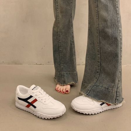 运动鞋女2026新款爆款时尚百搭休闲德训鞋女款厚底内增高春季女鞋