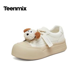 天美意2026春商场同款厚底时尚板鞋可爱百搭女休闲鞋BM682AM6主图