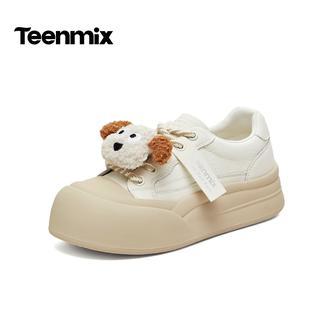 天美意2026春商场同款厚底时尚板鞋可爱百搭女休闲鞋BM682AM6