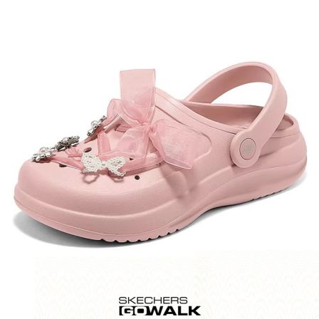 FOAES轻质女士洞洞鞋EVA一体成型增高后跟透气舒适111725