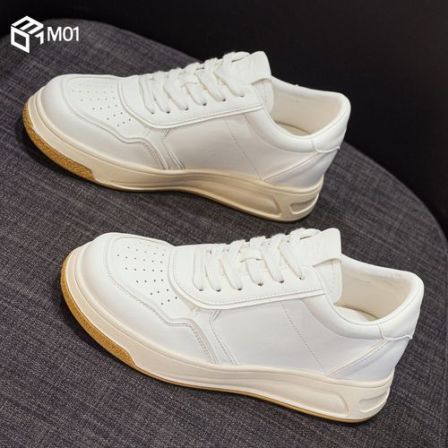 M01厚底德训小白鞋女2025秋季新款爆款百搭增高轻便运动休闲板鞋