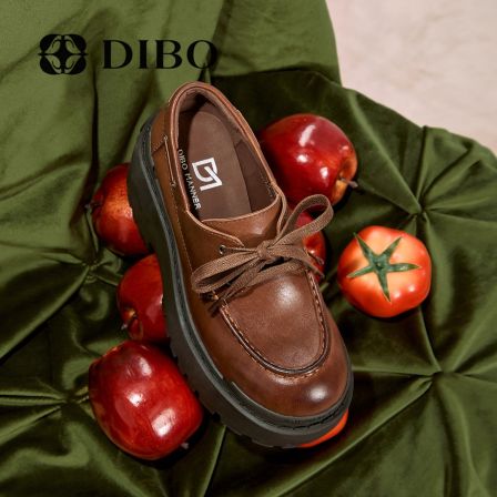 DIBO MANNER 重力印记系列 英伦风系带厚底单鞋261H05