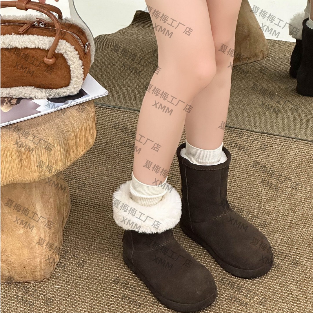 XMM.【手工雪地靴】时尚雪地靴耐磨冬季保暖加厚百搭-BQ21-8150主图