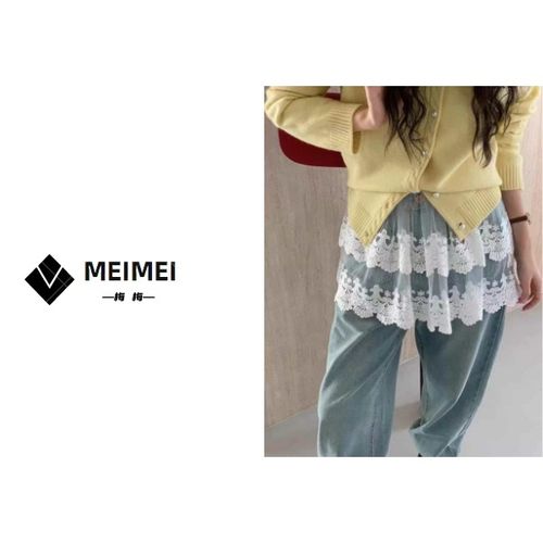 XMM.【蕾丝屁帘】时尚百搭蕾丝潮流叠穿休闲屁帘宽松松紧腰打底显瘦主图
