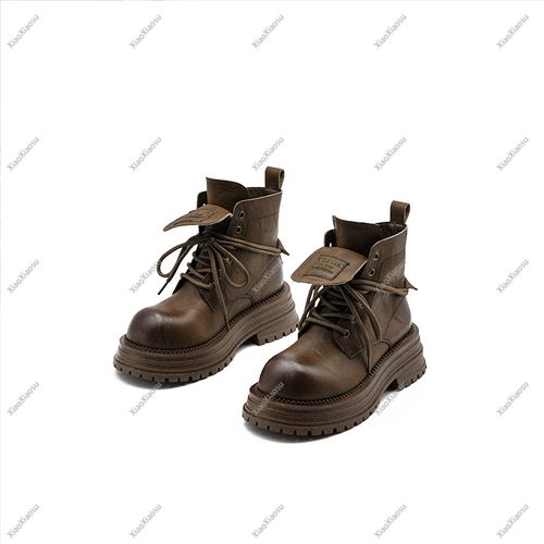 小小苏新款ins潮走秀厚底马丁靴百搭女士显瘦潮鞋小众设计XDXM362主图