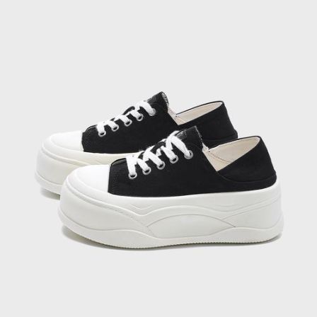 苏苏严选厚底帆布鞋女2025新款夏季休闲百搭休闲板鞋包头两穿拖鞋