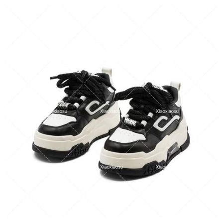 小小苏女鞋休闲时尚板鞋百搭小众时尚厚底板鞋韩版低帮；XDXAD08