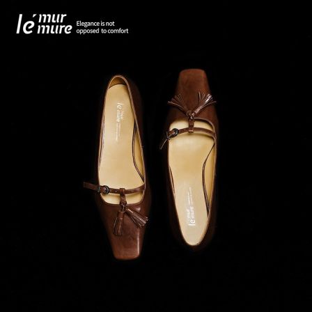 Le' Murmure 2025新款气质单鞋流苏真皮小皮鞋配裙子一脚蹬女