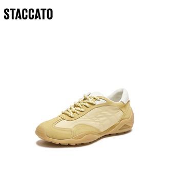 思加图2026春季新款德训鞋阿甘鞋厚底增高运动休闲鞋女鞋S6918AM6